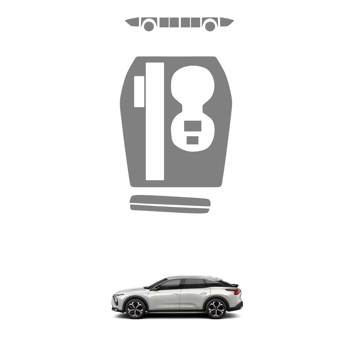 Película PPF Console Central Console Ar Citroën C5 X 25