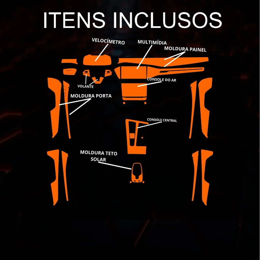 Película PPF Interior Completo Audi A7 2020 a 2024 – Garantia de 5 Anos
