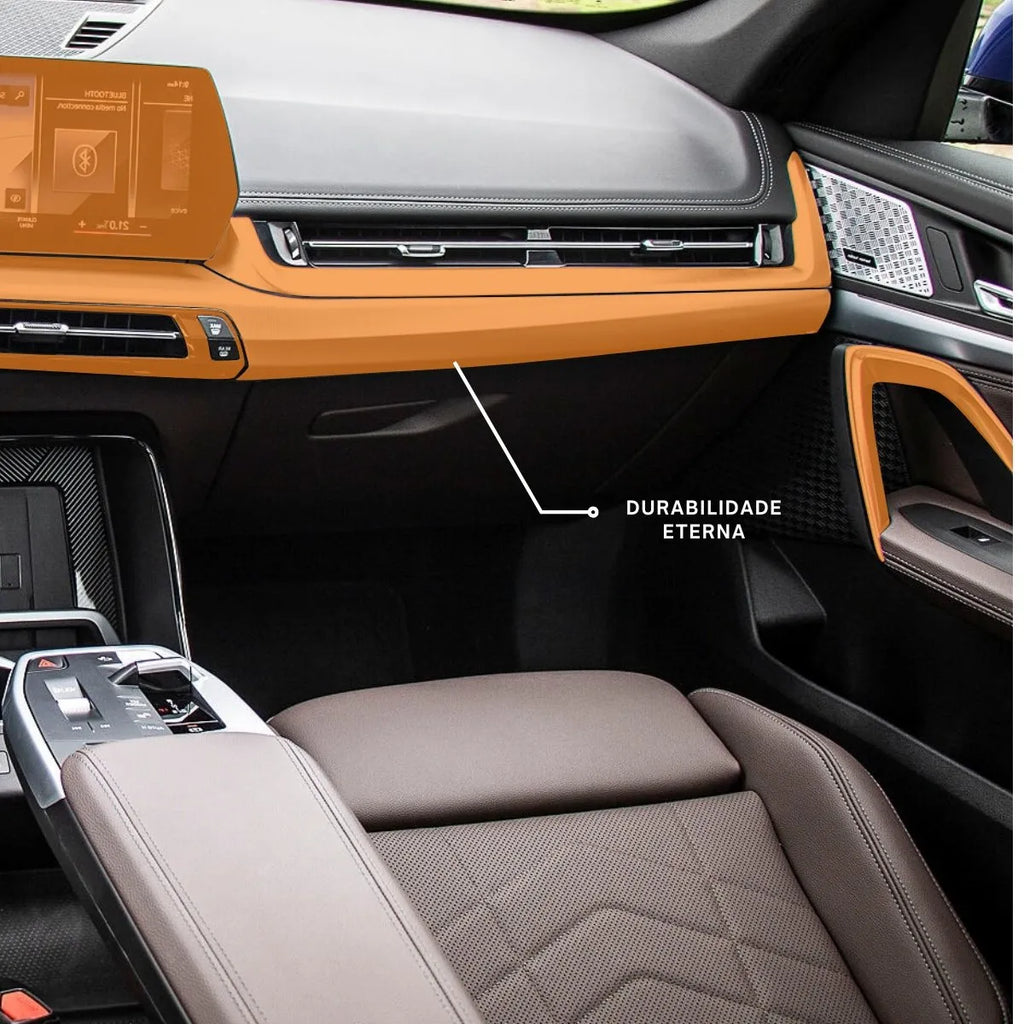 Película PPF Interior Completo Multimídia Fosca BMW X1 23 25