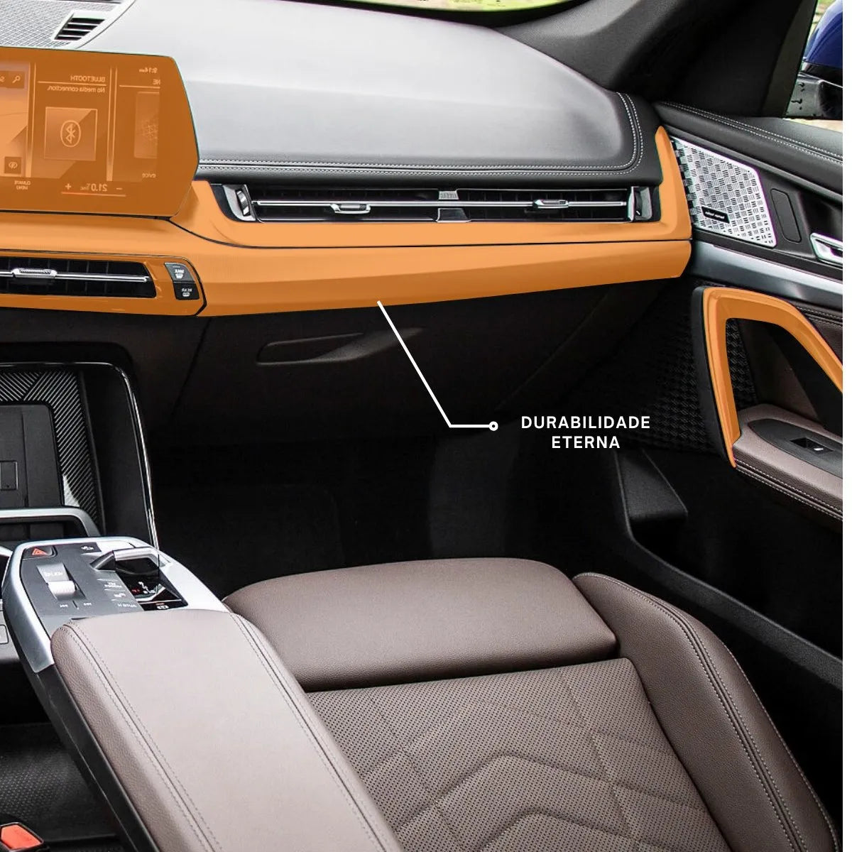 Película PPF Interior Completo Multimídia Fosca BMW X1 23 25