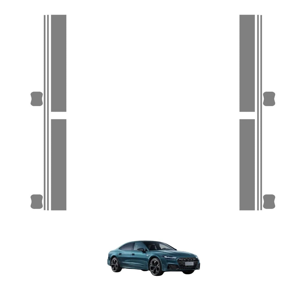 Película PPF Proteção de Portas Audi A7 Performance Black 2020 a 2024