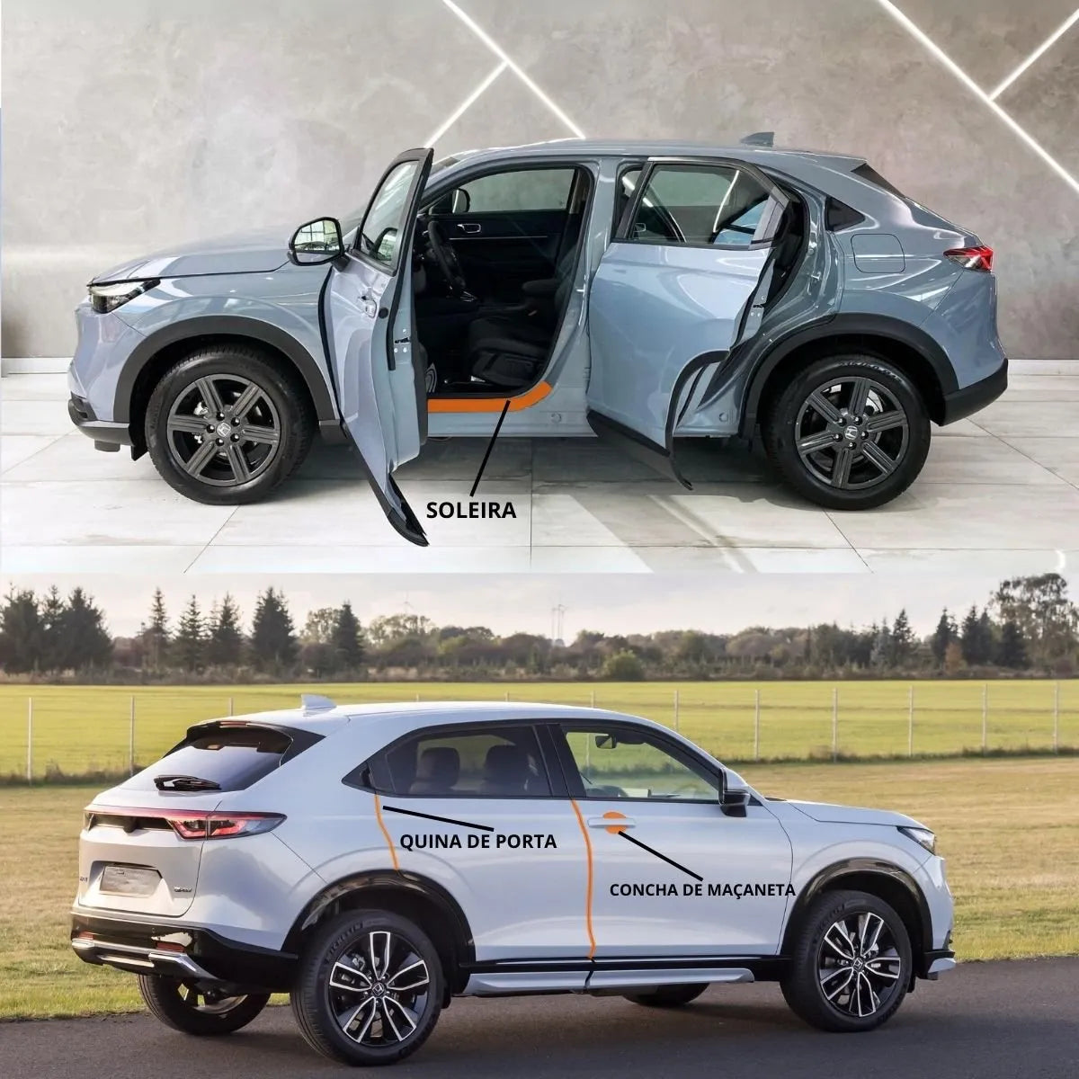 Película PPF Interior e Exterior Honda HR-V Advance 2023 a 2025 – Garantia de 5 Anos