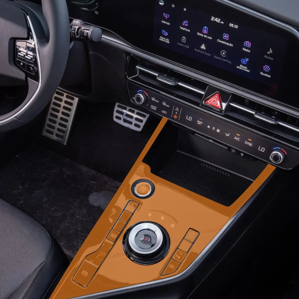 Película PPF Console Central Kia Niro Rio 23 25