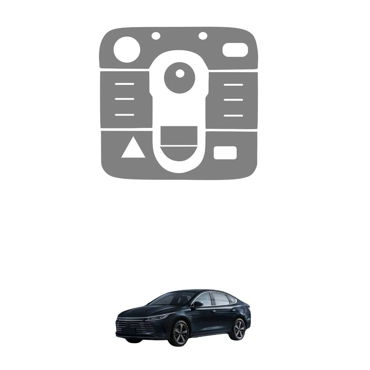 Película PPF Console Central BYD King (GL e GS) 26