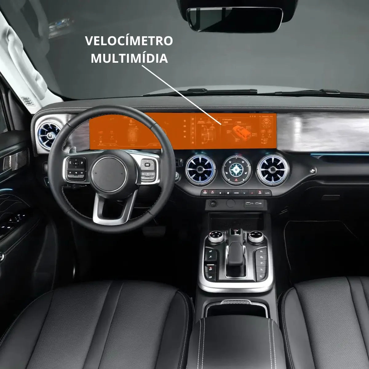 Película PPF Velocímetro e Multimídia Tank 300 – Garantia de 5 Anos