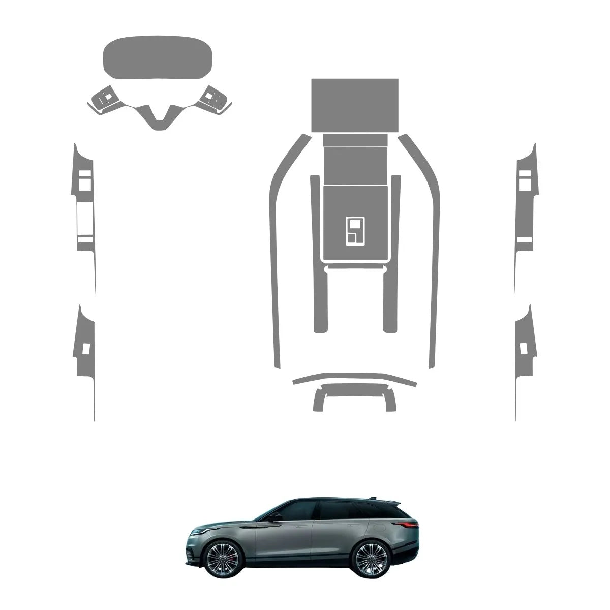Película PPF Interior Completo Range Rover Velar 24 25