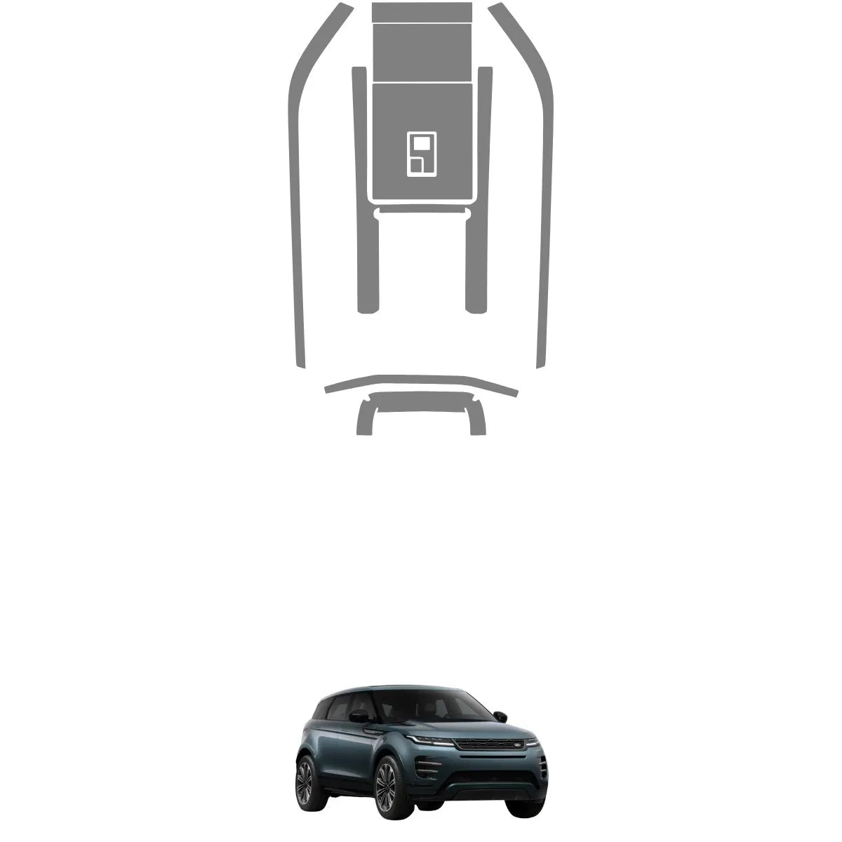 Película PPF Console Central Range Rover Evoque 24 25