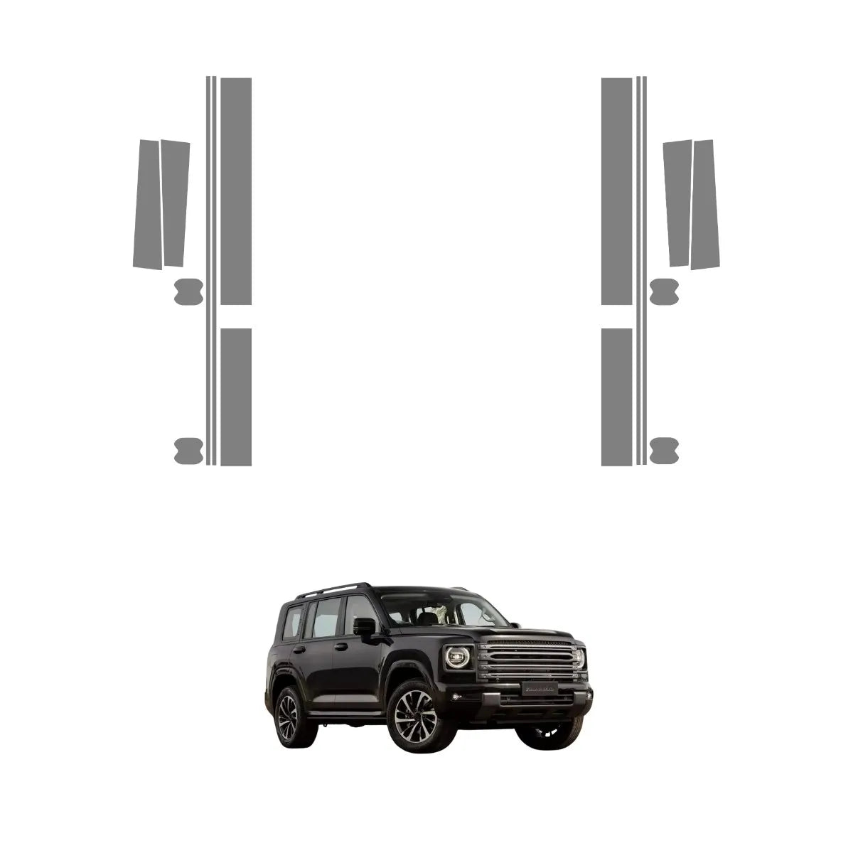 Película PPF Proteção de Portas Haval H9 2026 – Garantia de 5 Anos